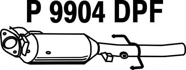 FENNO P9904DPF Soot/Particulate Filter, exhaust system